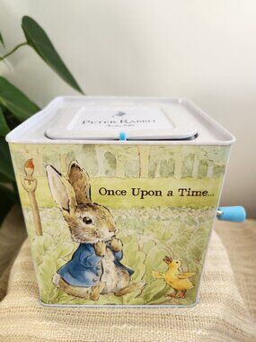 Peter Rabbit Jack-In-The-Box Toy Beatrix Potter Music Metal Plush Puppet